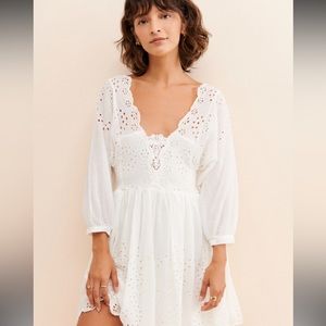 FREE PEOPLE LOTTIE MINI DRESS SIZE L
